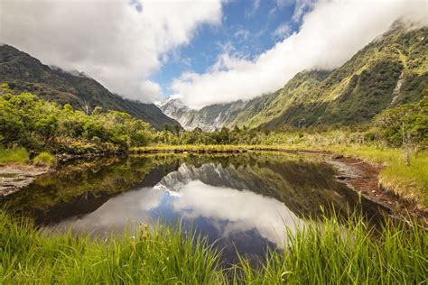New Zealand Reflections Mountains And Water New Zealand Landscape