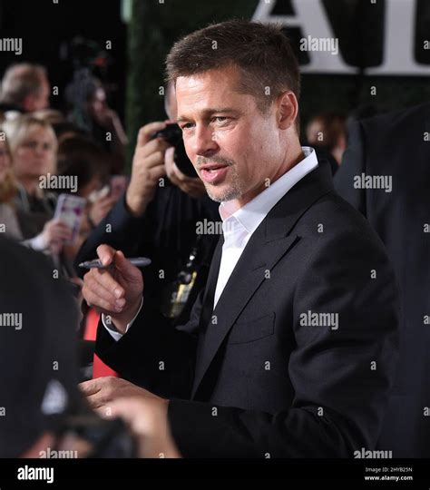 Brad Pitt Attends The Los Angeles Premiere Of Allied At The Regency Village Theatre On