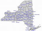 Upstate New York Map By County