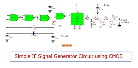 Simple If Signal Generator Circuit Using Cmos Ic Eleccircuit