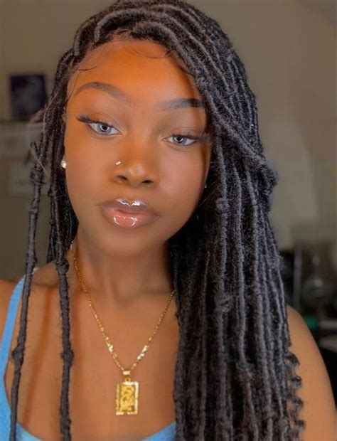 Faux Locs Braids Hairstyles For Black Women