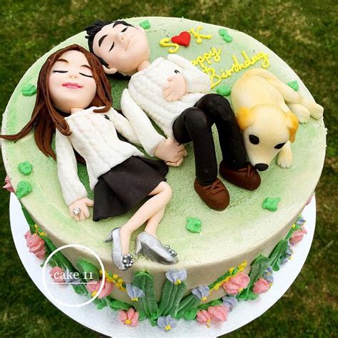 Cake For Lovely Couple Decorated Cake By Cake11 Cakesdecor