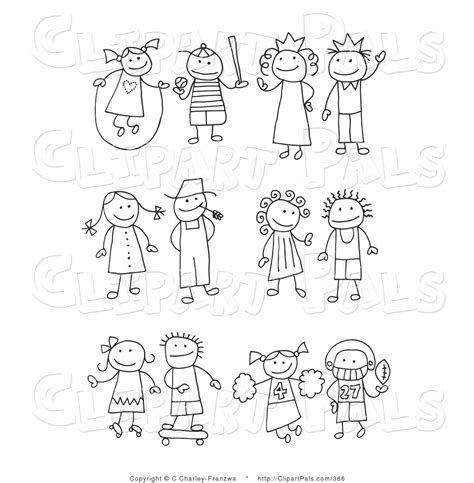 Stick People Dad Clipart Black And White Clipground