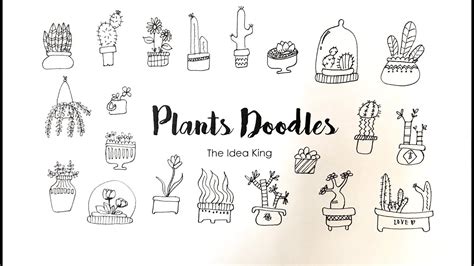 How To Draw Plants Doodles The Idea King Tutorial 86 Youtube