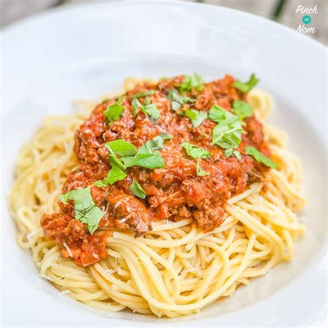 Spaghetti Bolognese Pinch Of Nom Slimming Recipes