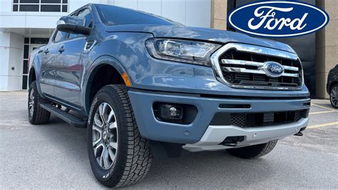 2023 Ford Ranger Lariat 500a W Fx4 Off Road Package In Azure Grey