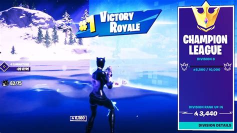 I was just playing on stream and figured that out! I finally hit Champion League in Fortnite Chapter 2 - YouTube