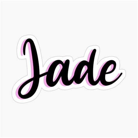 Sticker Name Jade Par Bebouna Deco Anniversaire Minnie