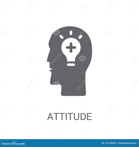 Attitude Icon Trendy Attitude Logo Concept On White Background Stock