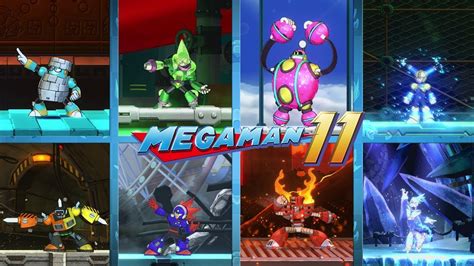 All Robot Masters Mega Man 11 ᴴᴰ Youtube