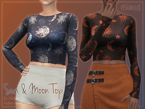 Sun And Moon Top Tumblr Exclusive Accessory Vers Sims 4 Mods