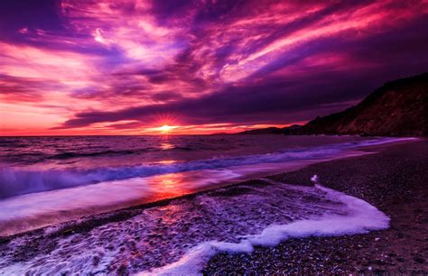 Purple Sea Wallpapers 84 Wallpapers Hd Wallpapers