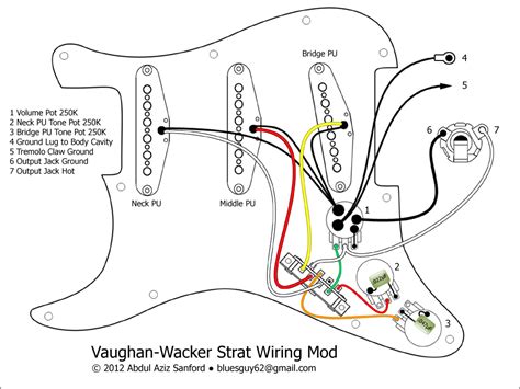 Fender Noiseless Pickup Wiring Diagram Schematic