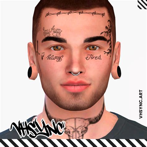 Vhsync Malone Face Tattoo The Sims 4 Create A Sim Curseforge
