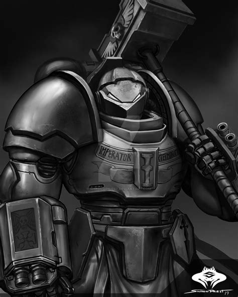 Commission Grey Knight By Shadowpriest On Deviantart Grey
