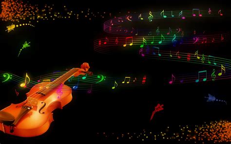 3d Violin And Music Wallpaper Hd 3d And Abstract
