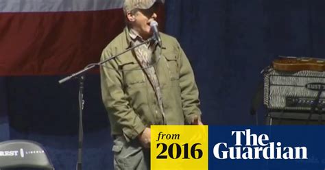 Ted Nugent Grabs His Crotch At Donald Trump Rally Video Us News