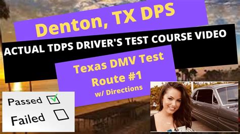 Actual Test Route Denton Tx Tdps Drivers Test Route 1 Behind The