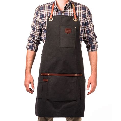 Tablier fast food, rayé noir et blanc. Tablier Noir homme No.547 - Tablier - Alaskan Maker