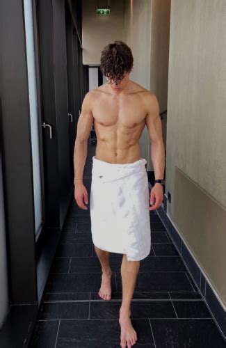Shirtless Male Hot Jock Shower Fresh Towel Bare Foot Beefcake Photo X