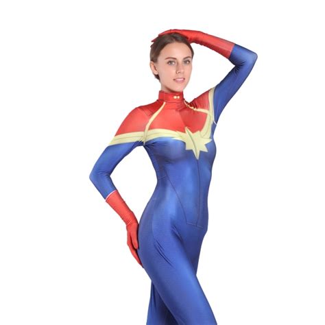 Ms Marvel Carol Danvers Female Superhero Captain Marvel Cosplay