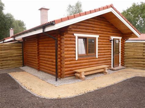 Building Eco Wooden House Round Logs Wooden Houses