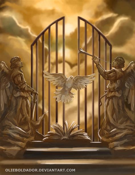 Commission Gates Of Heaven By Olieart On Deviantart