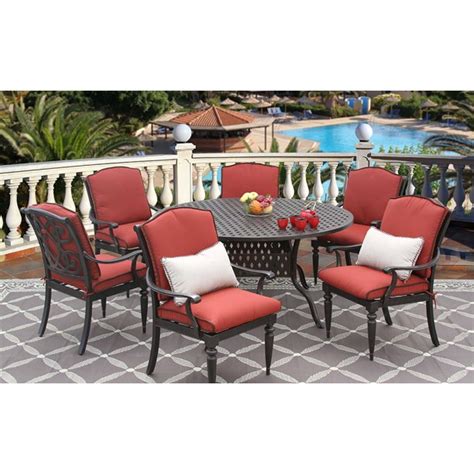 Dining tables, coffee tables, console. Bahama Outdoor Patio 7pc Set 60 Inch Round Dining Table ...