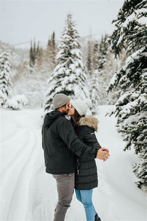 Winter Couple Car Shoot In Mountains Utah Wedding Photographer Emily Jenkins Photograph