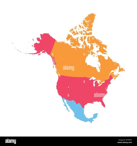 North America Vector Map Stock Vector Image And Art Alamy