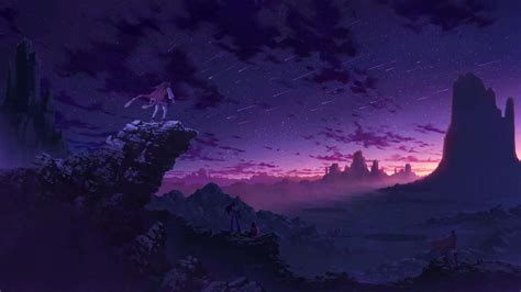 Anime Dark Landscape Wallpaper