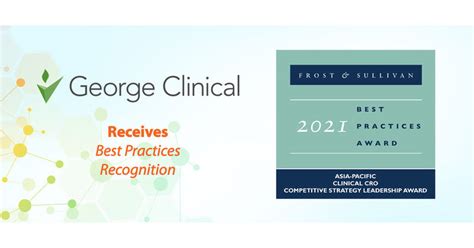 George Clinical Applauded By Frost And Sullivan For Improving Clinical