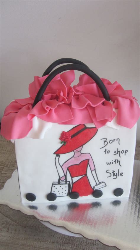 shopping bag birthday cake