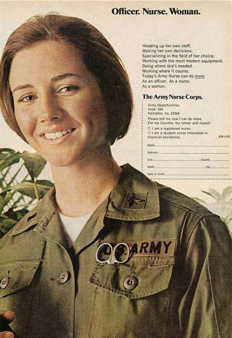 Army Nurse Corps Recruitment Ads During The Vietnam War Army Nurse