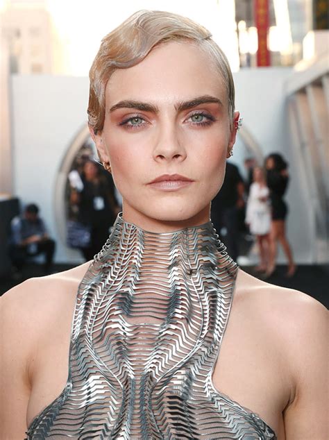 Cara Delevingne Channels Past And Future With Silver Toupee E News