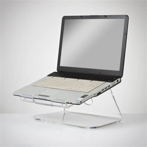 Angled Clear Acrylic Laptop Stand Laptop Stand Laptop Desk Computer