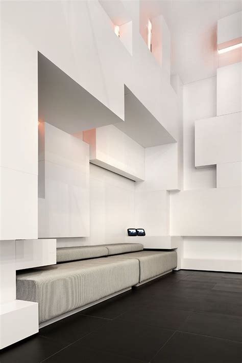 White Cubism Retail Architecture Interior Architecture Interior