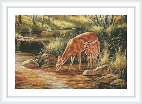 Maybe you would like to learn more about one of these? Deer Counted Cross Stitch Pattern Large Cross Stitch Chart