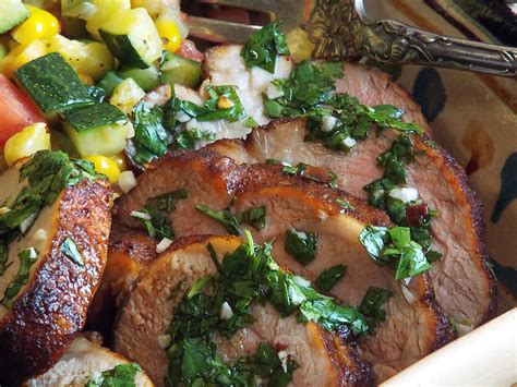 Ancho Rubbed Pork Tenderloin With Chimichurri Taste Of Lime