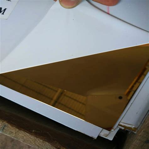 8k Mirror Gold Color Stainless Steel Sheet 304 0812192438mm