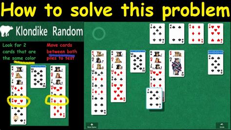 Klondike Solitaire How To Solve This Problem Youtube