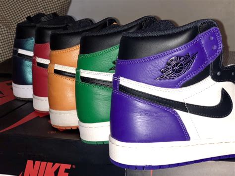Complete Set Jordan 1 “toe” Colorways Sneakers