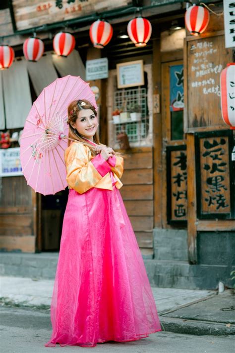 Modern Hanbok Top Jeogori Jacket Woman Female Korea Dress Long Sleeve Yellow Flower