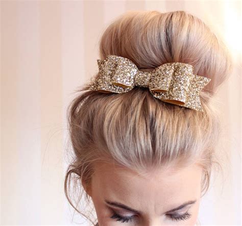 Oversized Glitter Hair Bow By Lovely Littles And Co