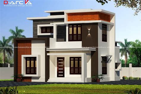 Kerala Style Flat Roof House Plan On Stunning Outdoor Look