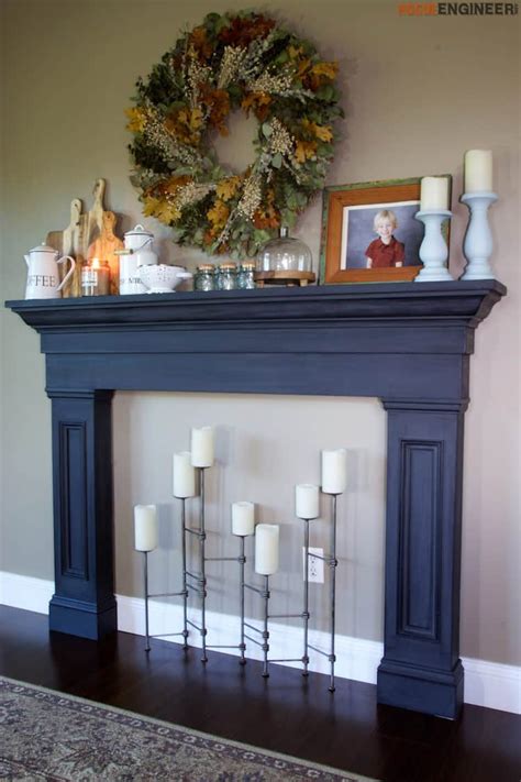 15 Homey Diy Fireplace Mantels