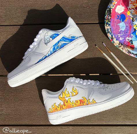 Customized Nikes Air Force 1 White Sneaker Moveonshop