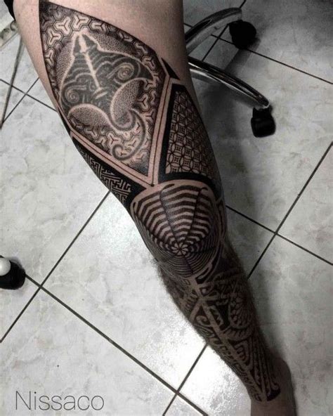 Tribal Dotwork Tattoo Best Tattoo Ideas Gallery Tatuajes Pierna
