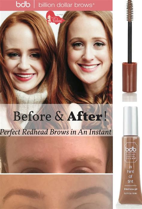 Billion Dollar Brows Hint Of Tint Red — How To Be A Redhead Eyebrows