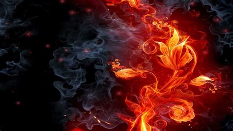 Red Fire Animated Wallpaper
